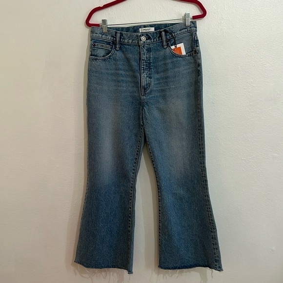 Authentic Moussy SZ 30 Women's  VTG High Rise Sonora Light Wash Flare Leg Jeans - Picture 1 of 8